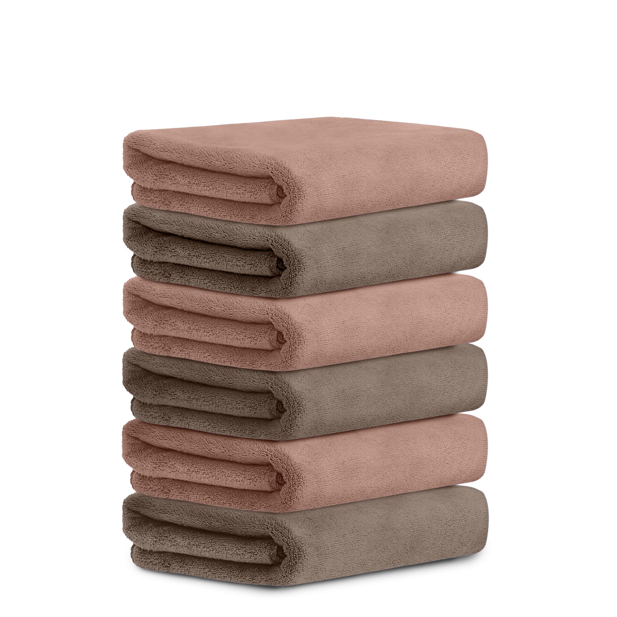 HOUSSE Microfiber Face Towel | Super Soft & Quick Absorbent |Multi Usage 30 x 30 cm, 450 GSM | for All Ages | (Set of 4,and 6)