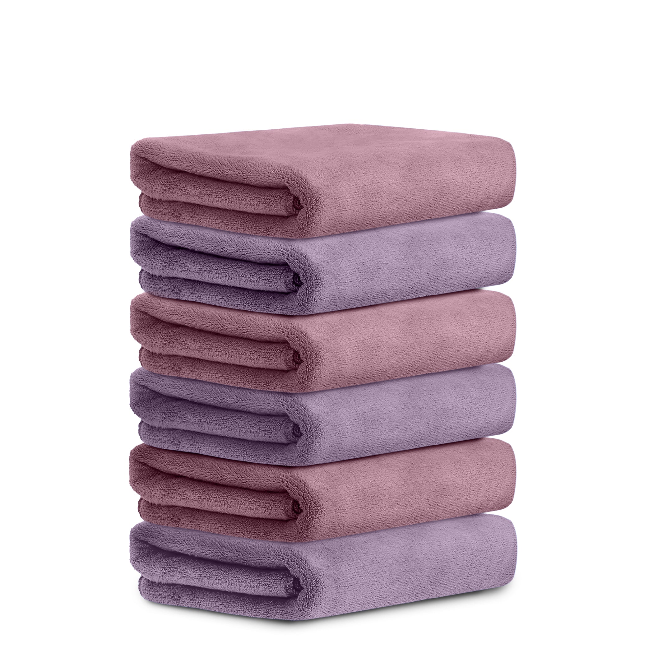 HOUSSE Microfiber Face Towel | Super Soft & Quick Absorbent |Multi Usage 30 x 30 cm, 450 GSM | for All Ages | (Set of 4,and 6)