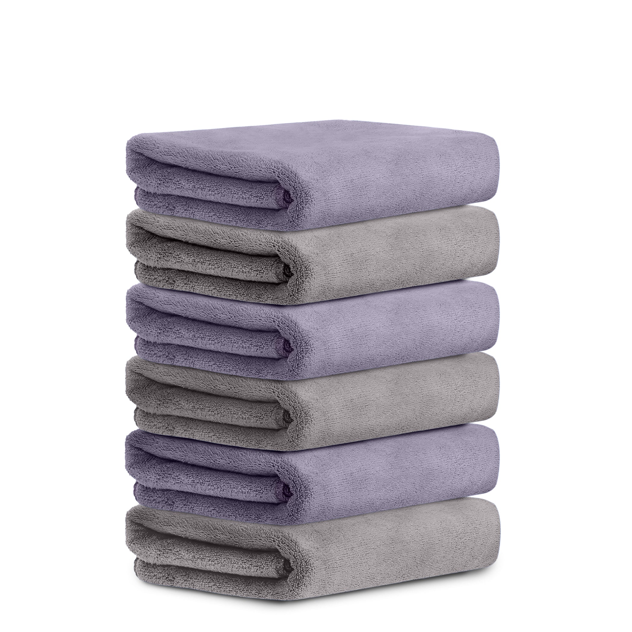 HOUSSE Microfiber Face Towel | Super Soft & Quick Absorbent |Multi Usage 30 x 30 cm, 450 GSM | for All Ages | (Set of 4,and 6)