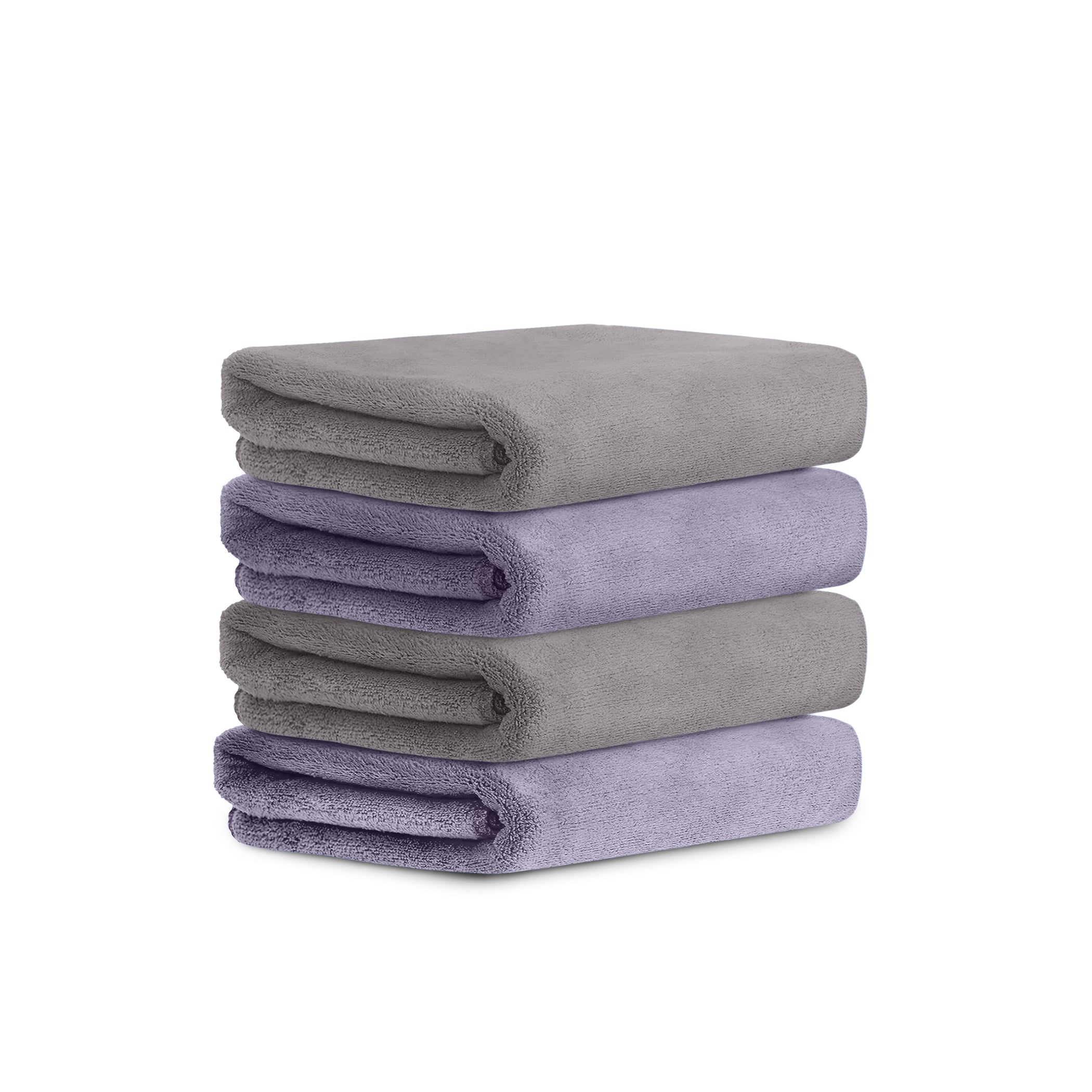 HOUSSE Microfiber Face Towel | Super Soft & Quick Absorbent |Multi Usage 30 x 30 cm, 450 GSM | for All Ages | (Set of 4,and 6)