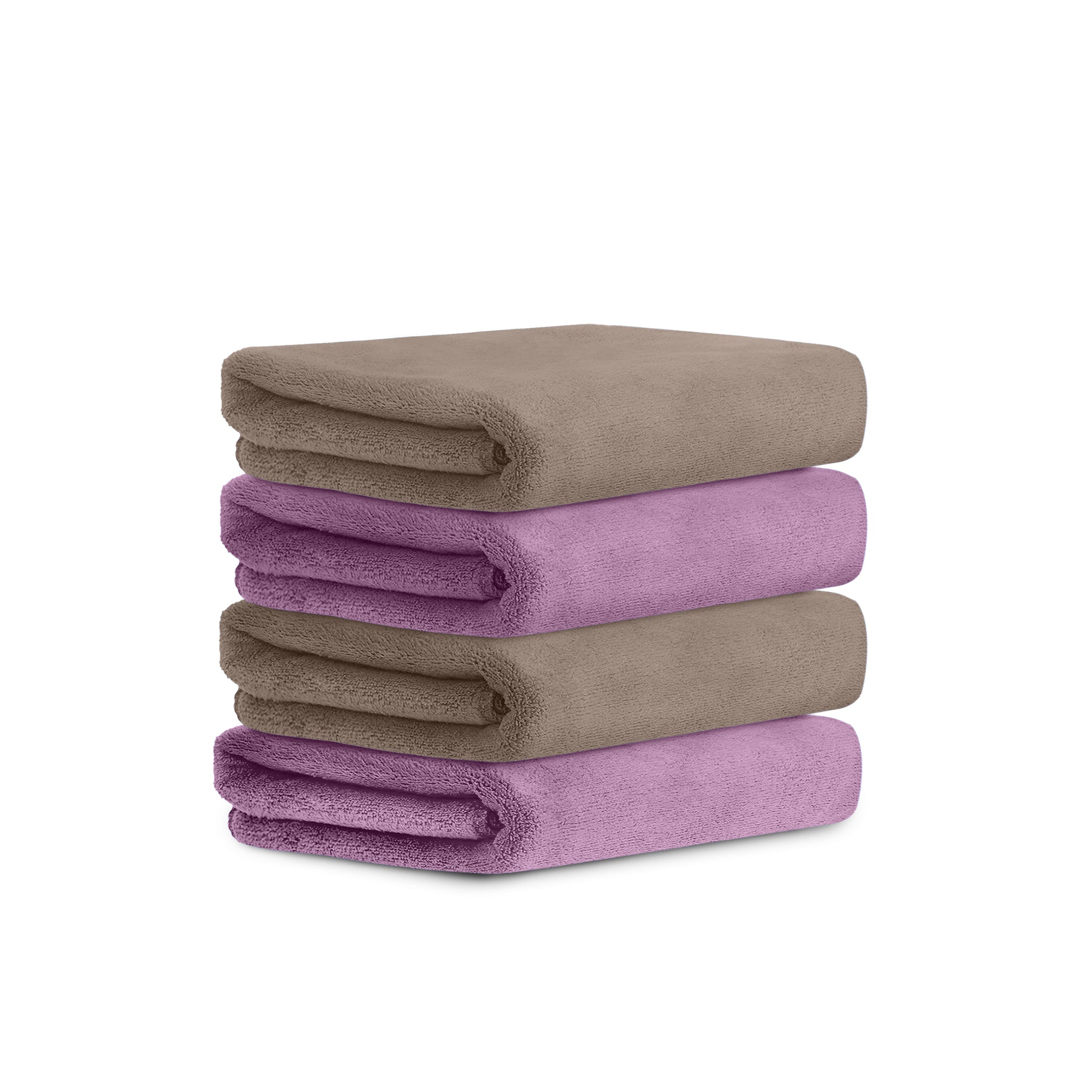 HOUSSE Microfiber Face Towel | Super Soft & Quick Absorbent |Multi Usage 30 x 30 cm, 450 GSM | for All Ages | (Set of 4,and 6)