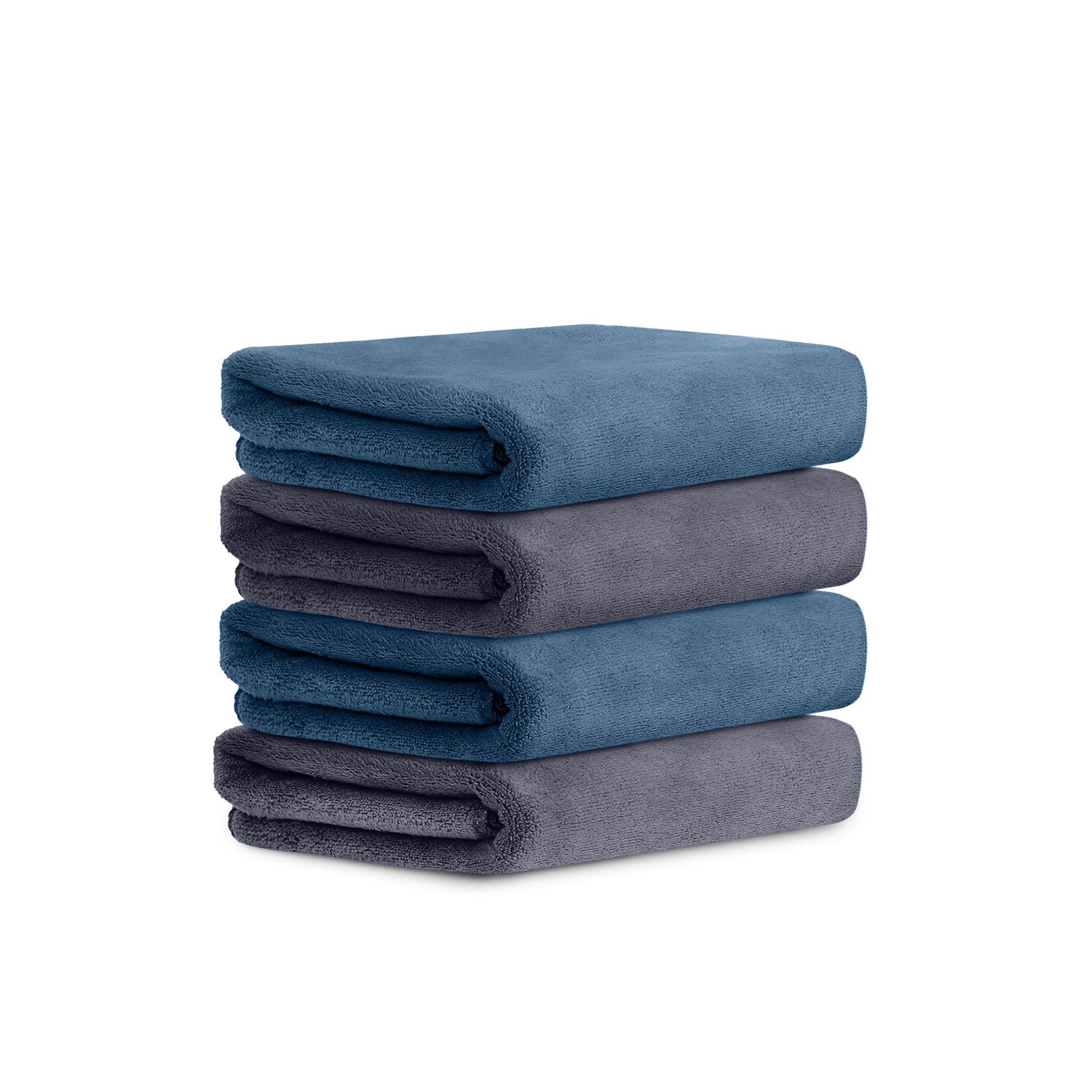 HOUSSE Microfiber Face Towel | Super Soft & Quick Absorbent |Multi Usage 30 x 30 cm, 450 GSM | for All Ages | (Set of 4,and 6)