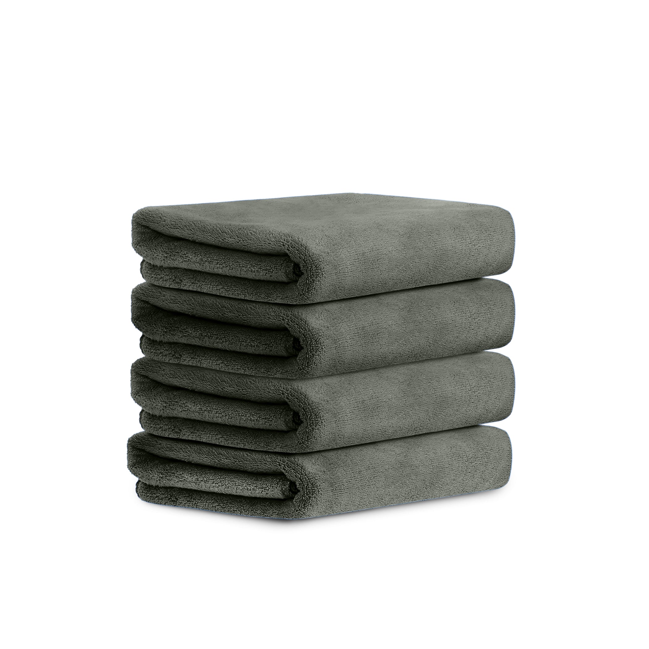 HOUSSE Microfiber Face Towels | Ultra Absorbent, Odour-Free, Quick Dry 450 GSM Face Towel for Home, Gym, Travel, Running and Personal Use | 30x30 cm | Set of 4 in One Colour (Indian Teal, Pack of 4)