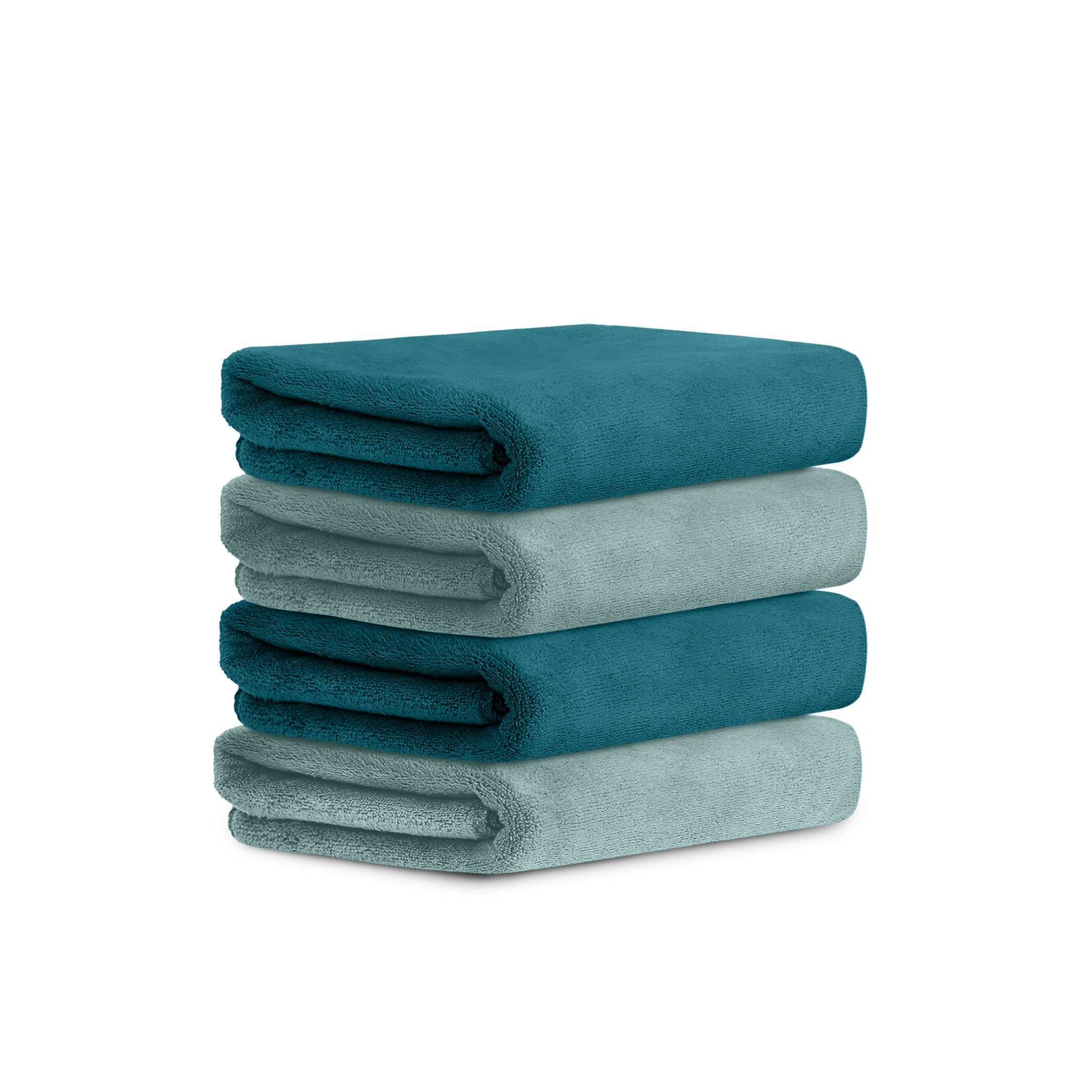 HOUSSE Microfiber Face Towel | Super Soft & Quick Absorbent |Multi Usage 30 x 30 cm, 450 GSM | for All Ages | (Set of 4,and 6)