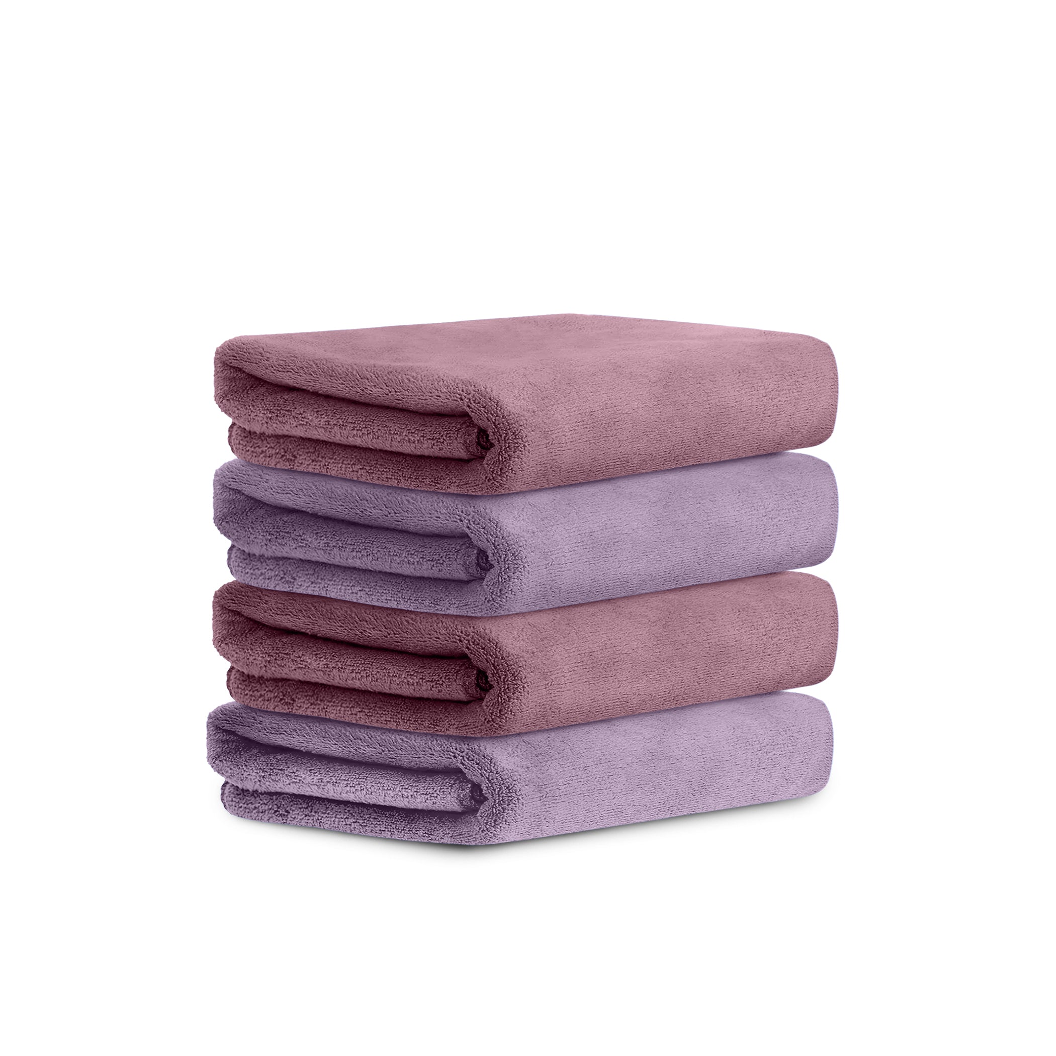 HOUSSE Microfiber Face Towel | Super Soft & Quick Absorbent |Multi Usage 30 x 30 cm, 450 GSM | for All Ages | (Set of 4,and 6)