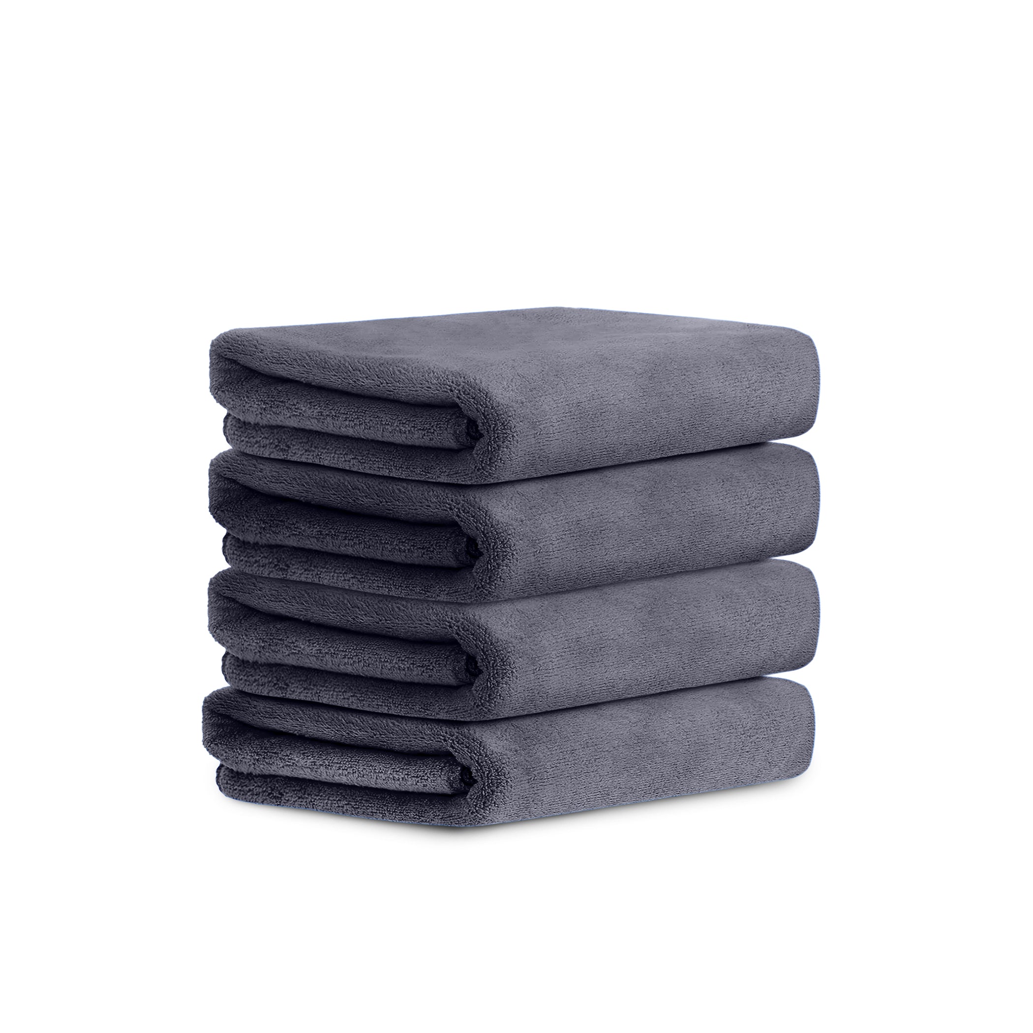 HOUSSE Microfiber Face Towels | Ultra Absorbent, Odour-Free, Quick Dry 450 GSM Face Towel for Home, Gym, Travel, Running and Personal Use | 30x30 cm | Set of 4 in One Colour (Indian Teal, Pack of 4)
