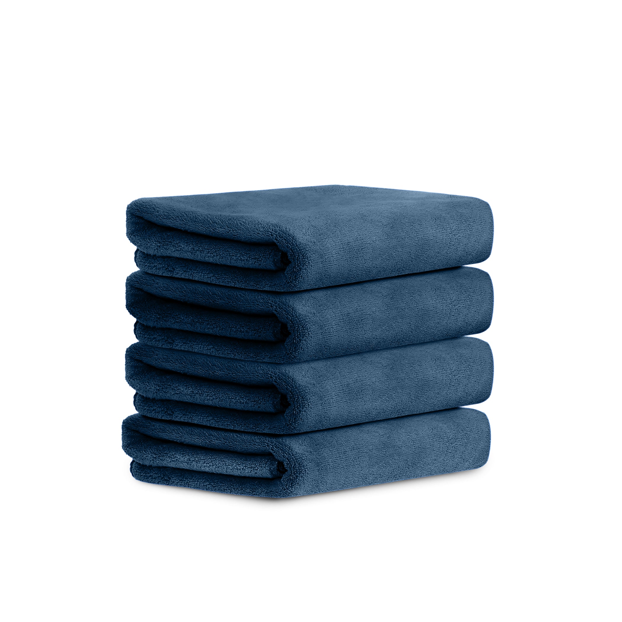 HOUSSE Microfiber Face Towels | Ultra Absorbent, Odour-Free, Quick Dry 450 GSM Face Towel for Home, Gym, Travel, Running and Personal Use | 30x30 cm | Set of 4 in One Colour (Indian Teal, Pack of 4)