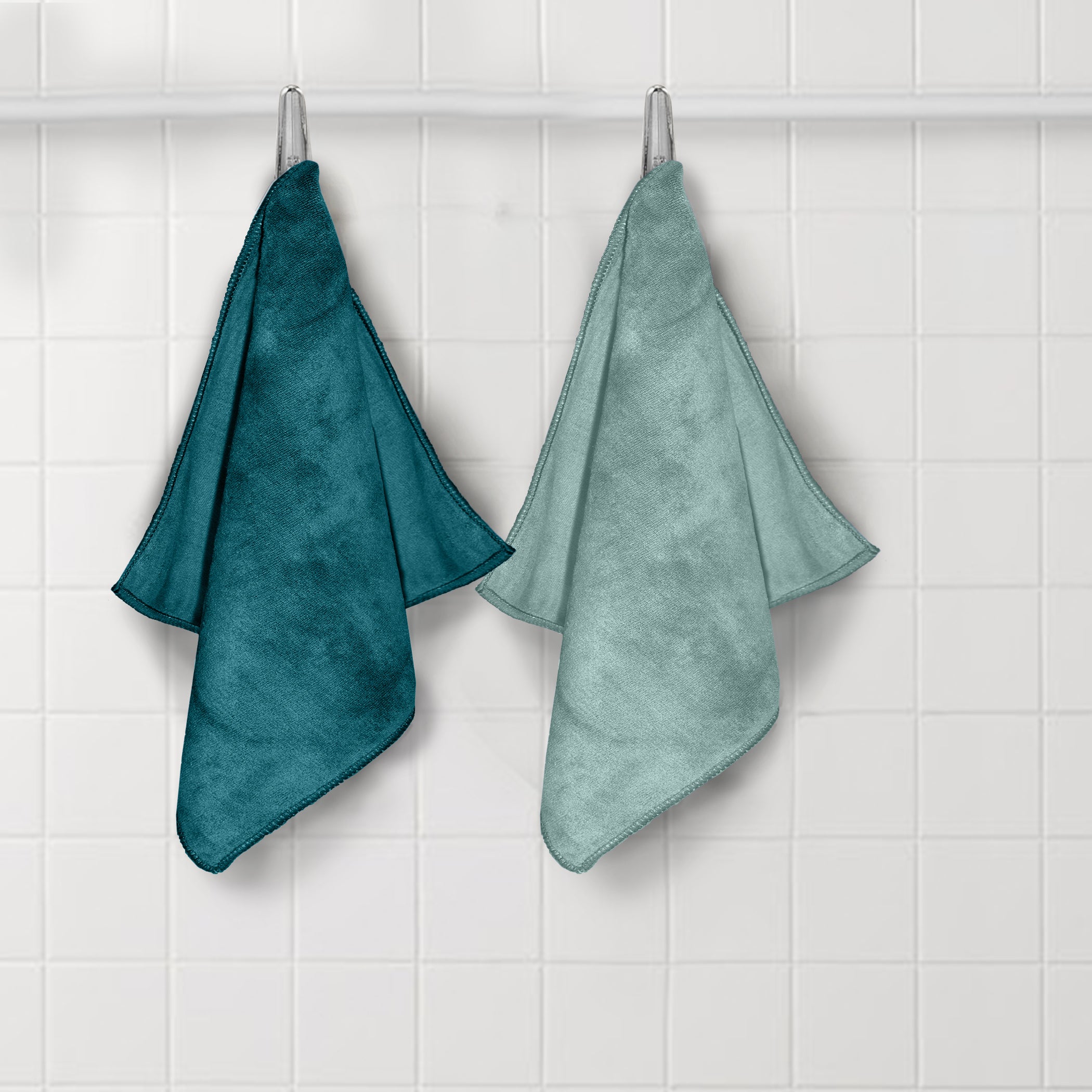 HOUSSE Microfiber Face Towel | Super Soft & Quick Absorbent |Multi Usage 30 x 30 cm, 450 GSM | for All Ages | (Set of 4,and 6)