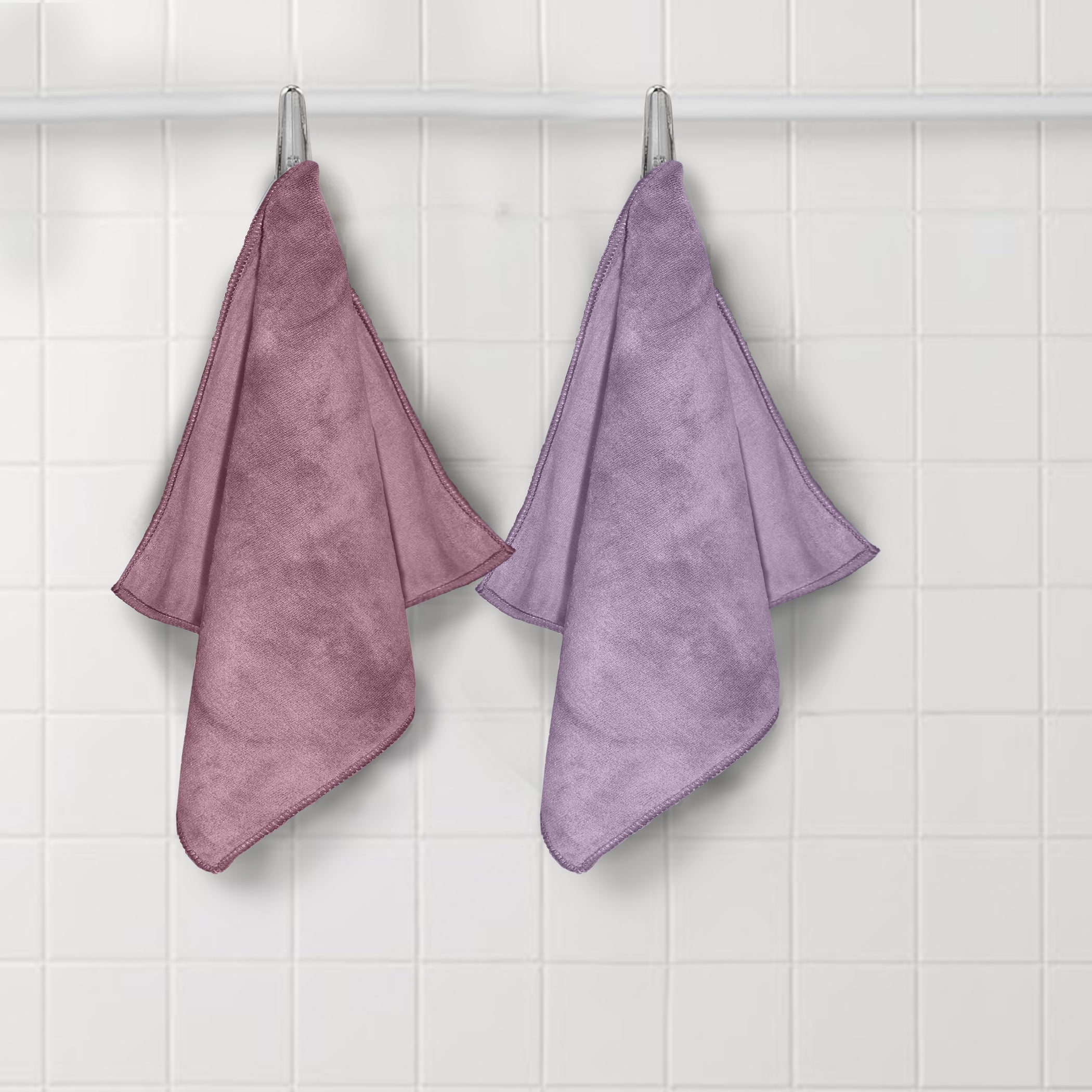HOUSSE Microfiber Face Towel | Super Soft & Quick Absorbent |Multi Usage 30 x 30 cm, 450 GSM | for All Ages | (Set of 4,and 6)