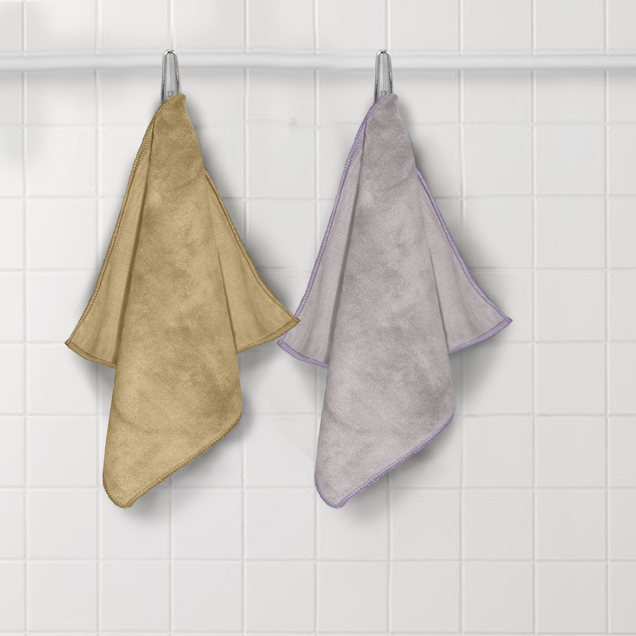 HOUSSE Microfiber Face Towel | Super Soft & Quick Absorbent |Multi Usage 30 x 30 cm, 450 GSM | for All Ages | (Set of 4,and 6)