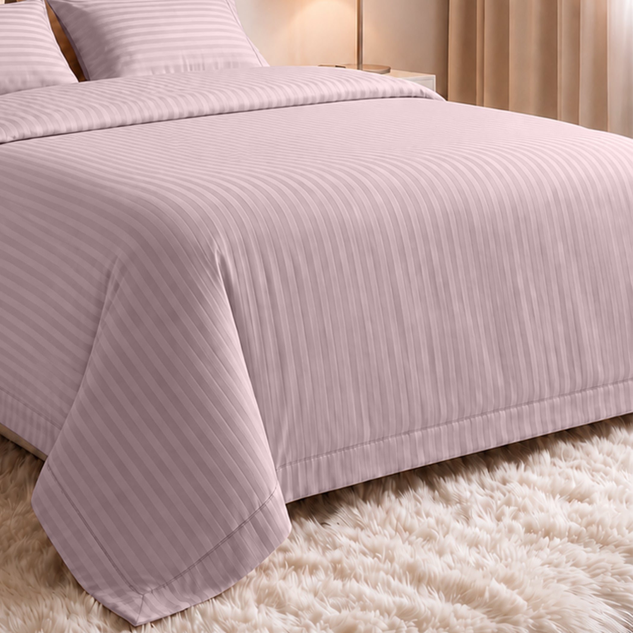 Stripe Glace 400 TC Cotton Bedsheet