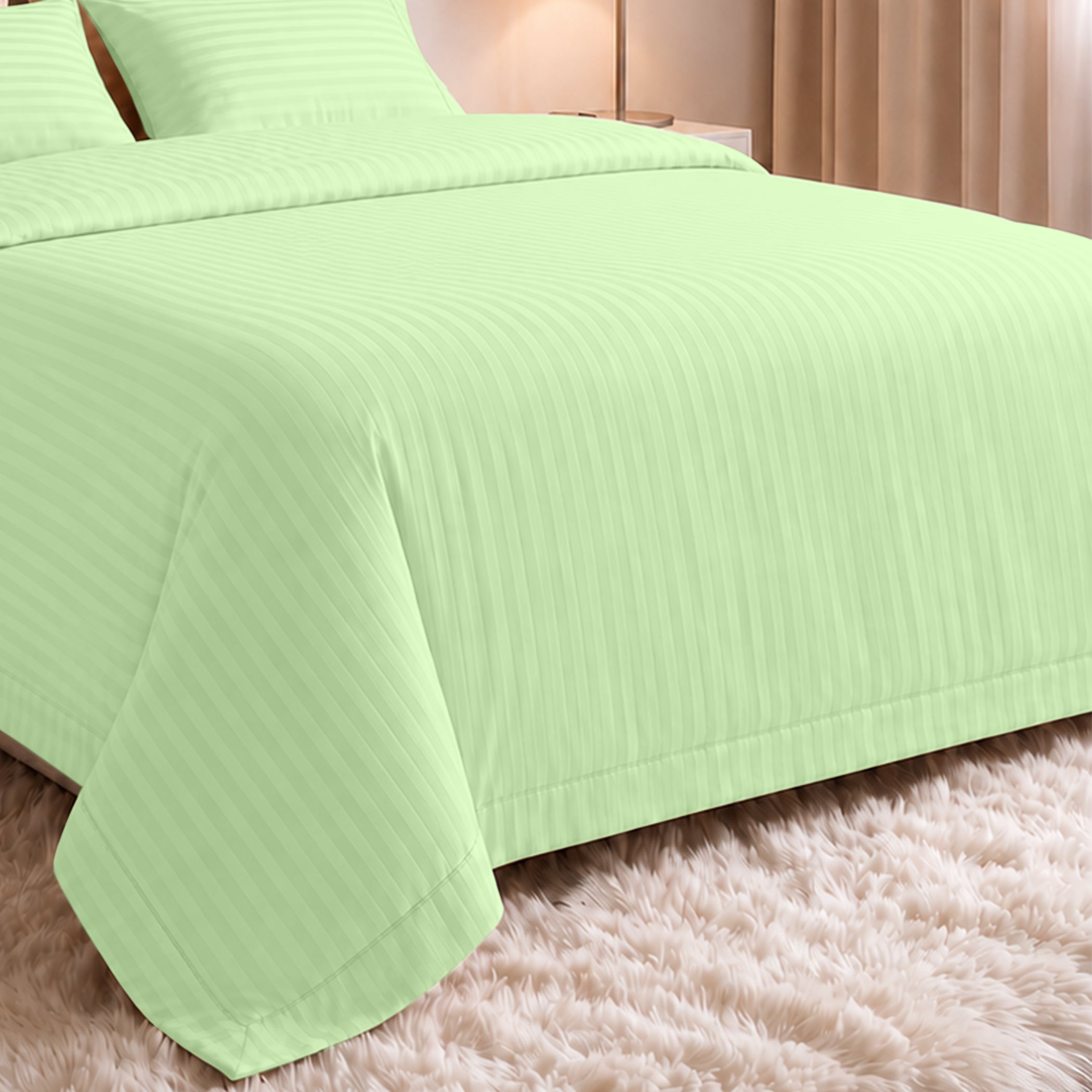Stripe Glace 400 TC Cotton Bedsheet