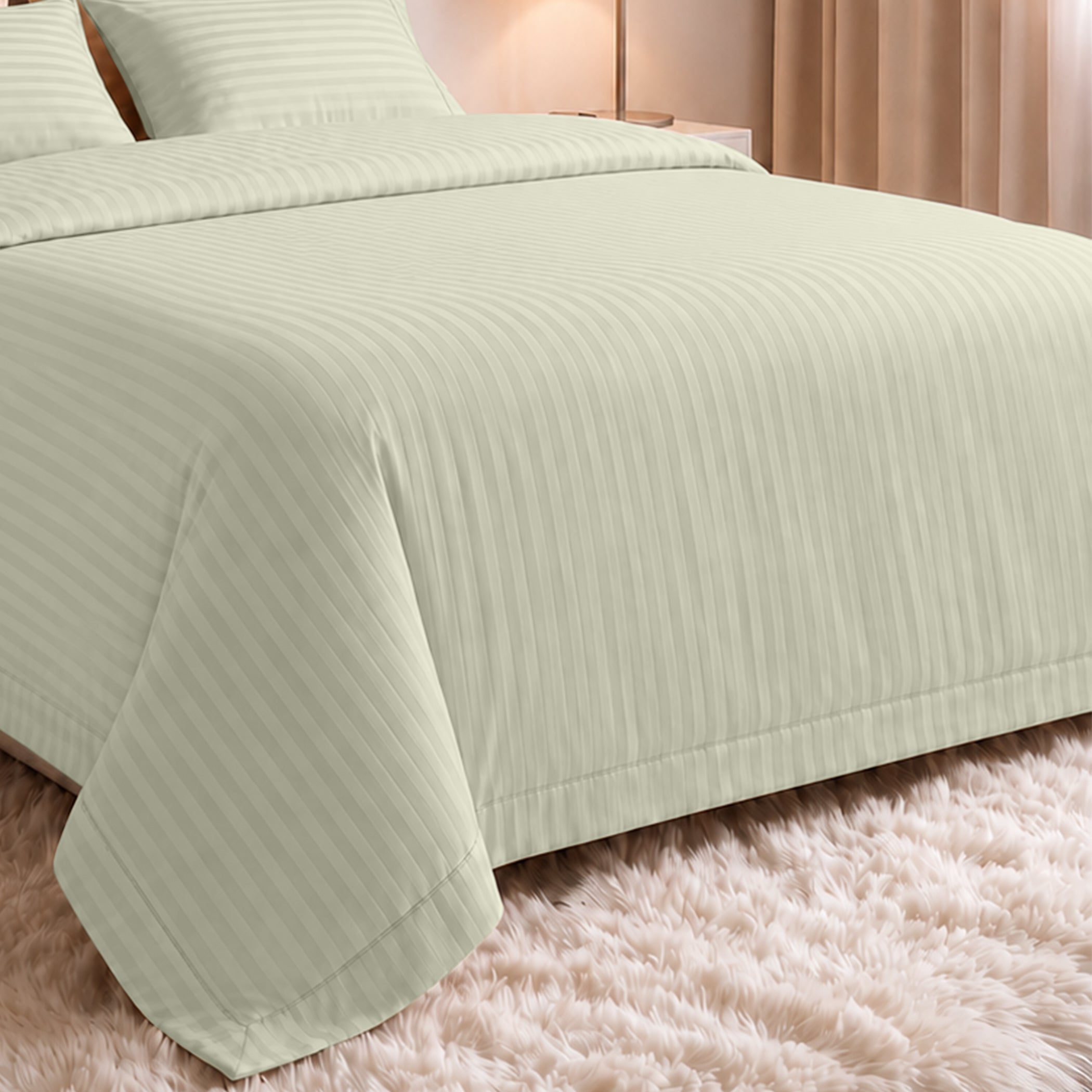 Stripe Glace 400 TC Cotton Bedsheet