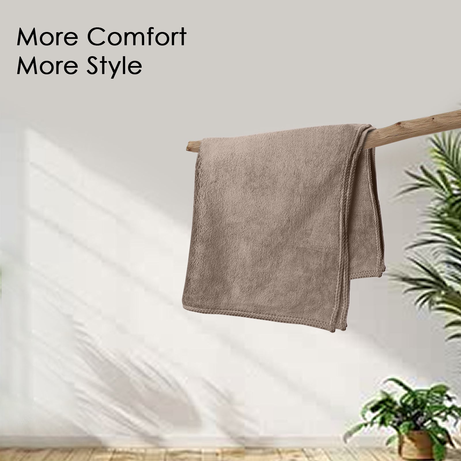 HOUSSE Microfiber Face Towel | Super Soft & Quick Absorbent |Multi Usage 30 x 30 cm, 450 GSM | for All Ages | (Set of 4,and 6)
