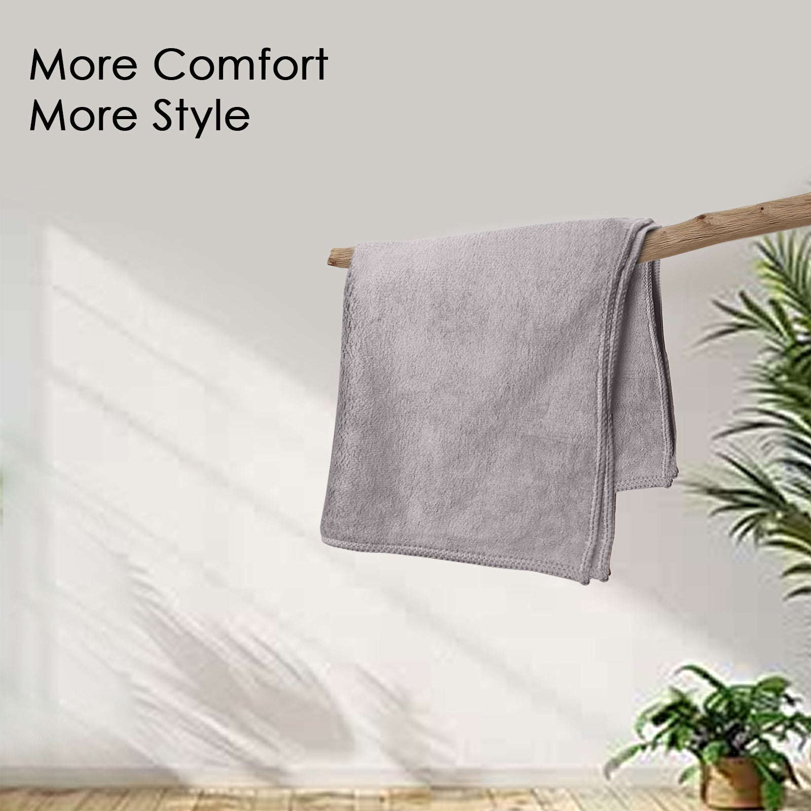 HOUSSE Microfiber Face Towel | Super Soft & Quick Absorbent |Multi Usage 30 x 30 cm, 450 GSM | for All Ages | (Set of 4,and 6)