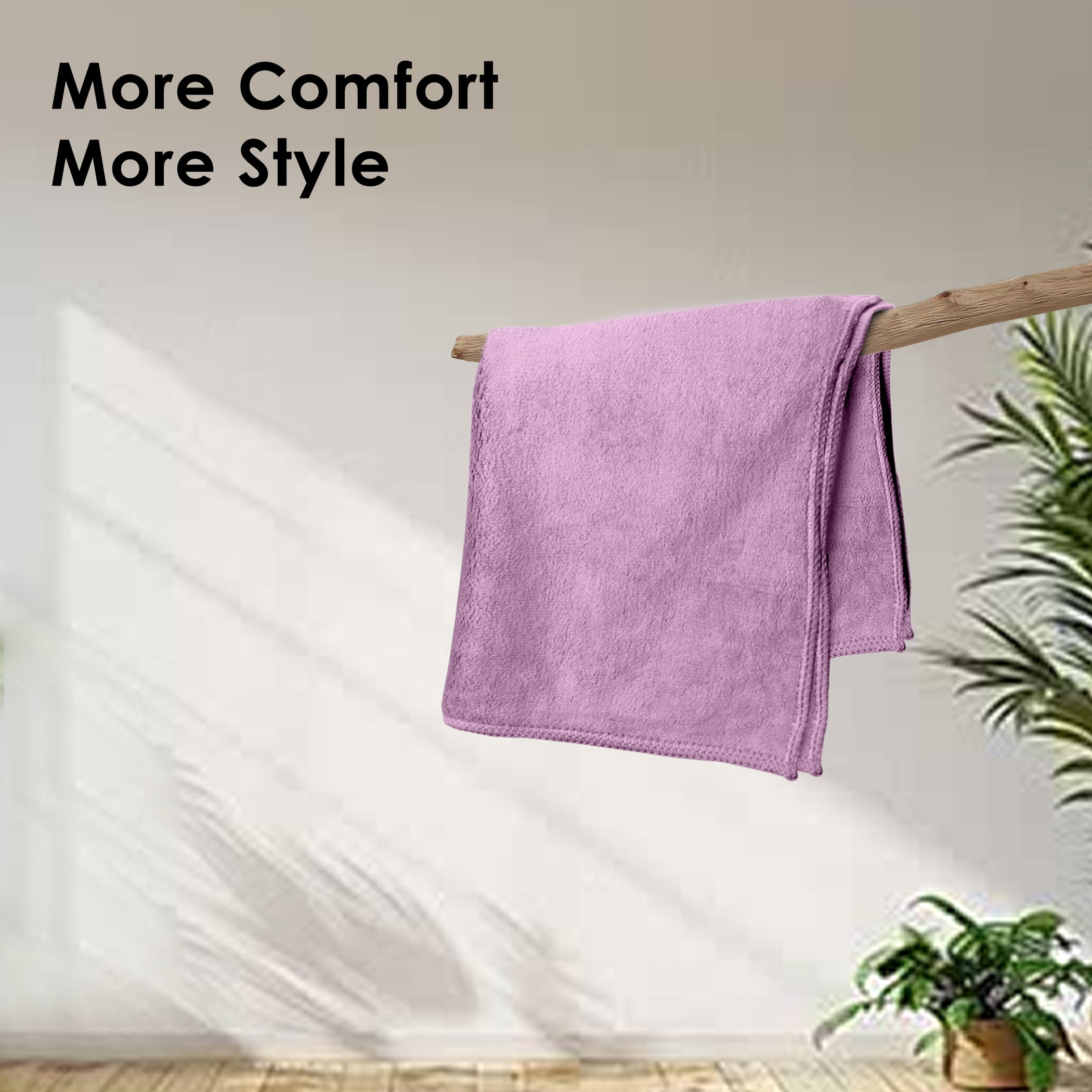HOUSSE Microfiber Face Towel | Super Soft & Quick Absorbent |Multi Usage 30 x 30 cm, 450 GSM | for All Ages | (Set of 4,and 6)