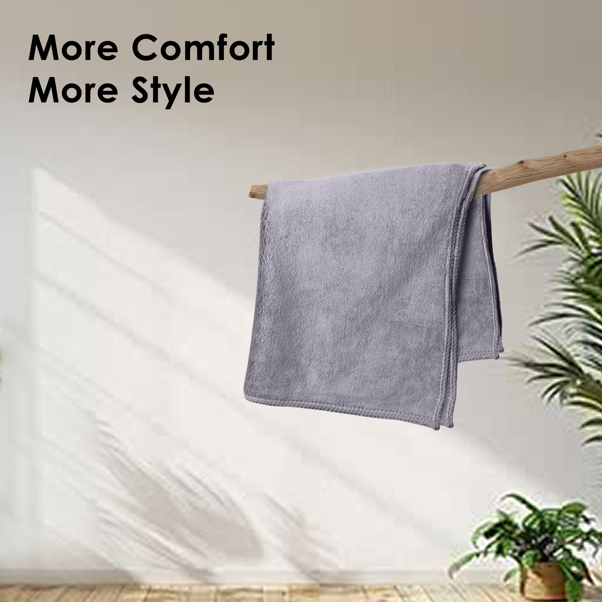 HOUSSE Microfiber Face Towel | Super Soft & Quick Absorbent |Multi Usage 30 x 30 cm, 450 GSM | for All Ages | (Set of 4,and 6)