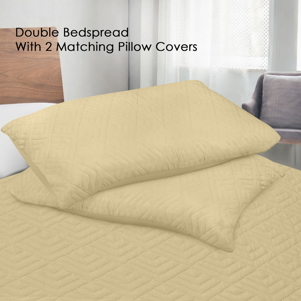 Plush Bedspread Bleached Sand - Image 7