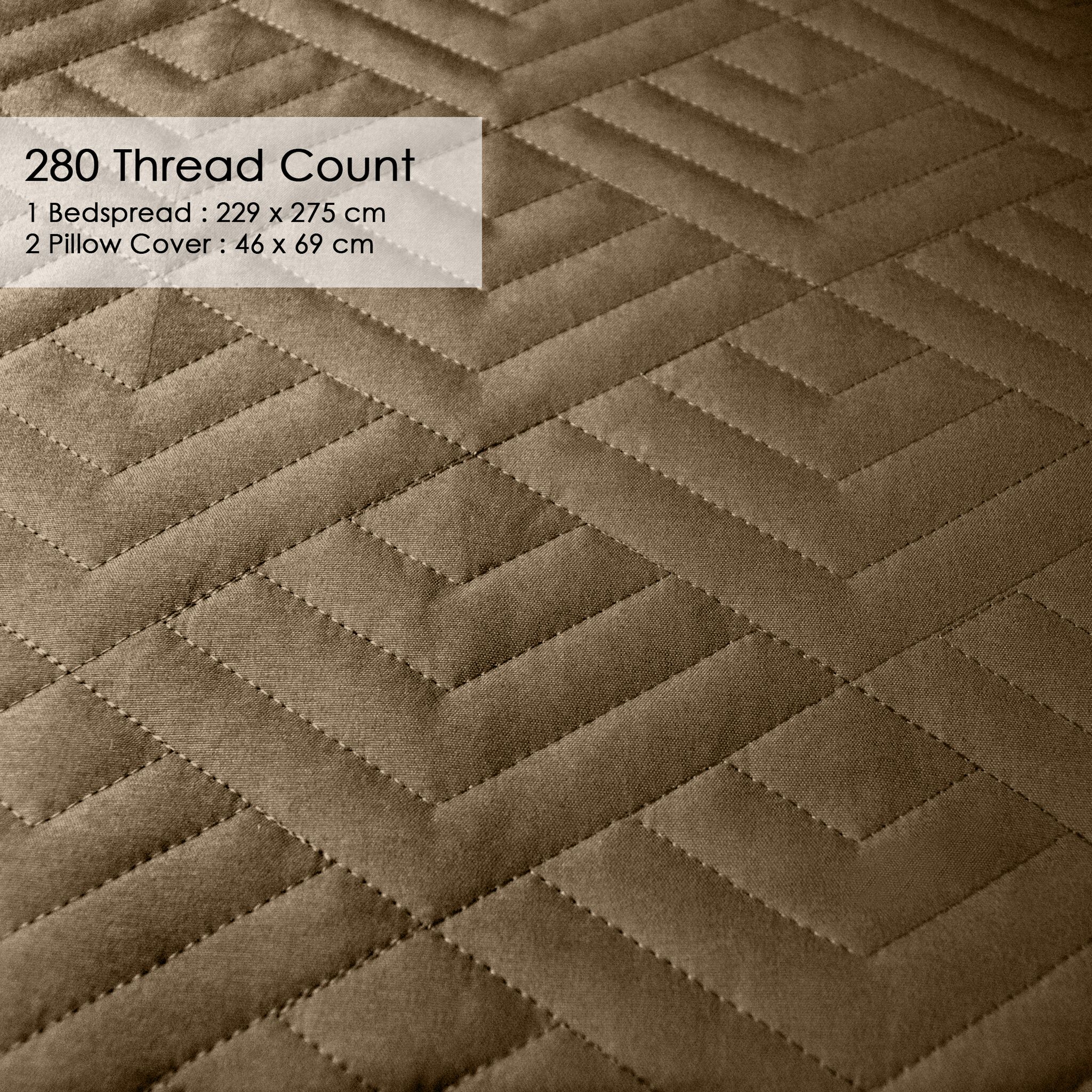 Plush Bedspread Pine Bark - Image 2