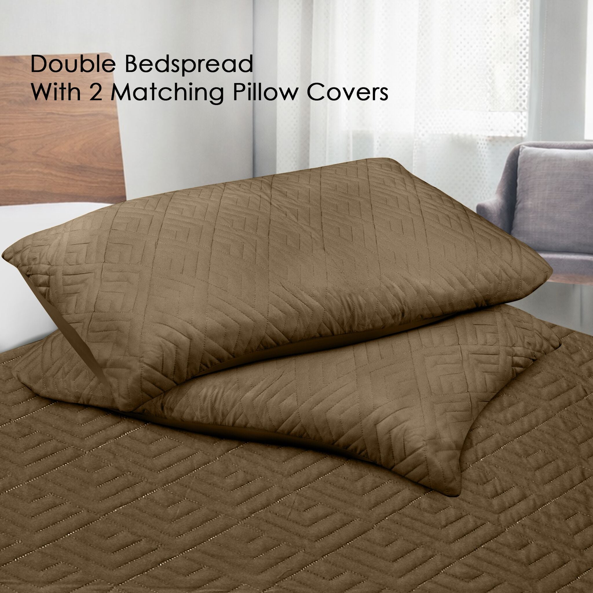 Plush Bedspread Pine Bark - Image 7