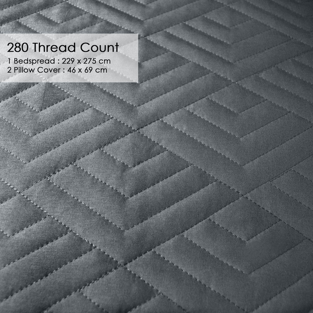 Plush Bedspread Smoke Pearl - Image 2