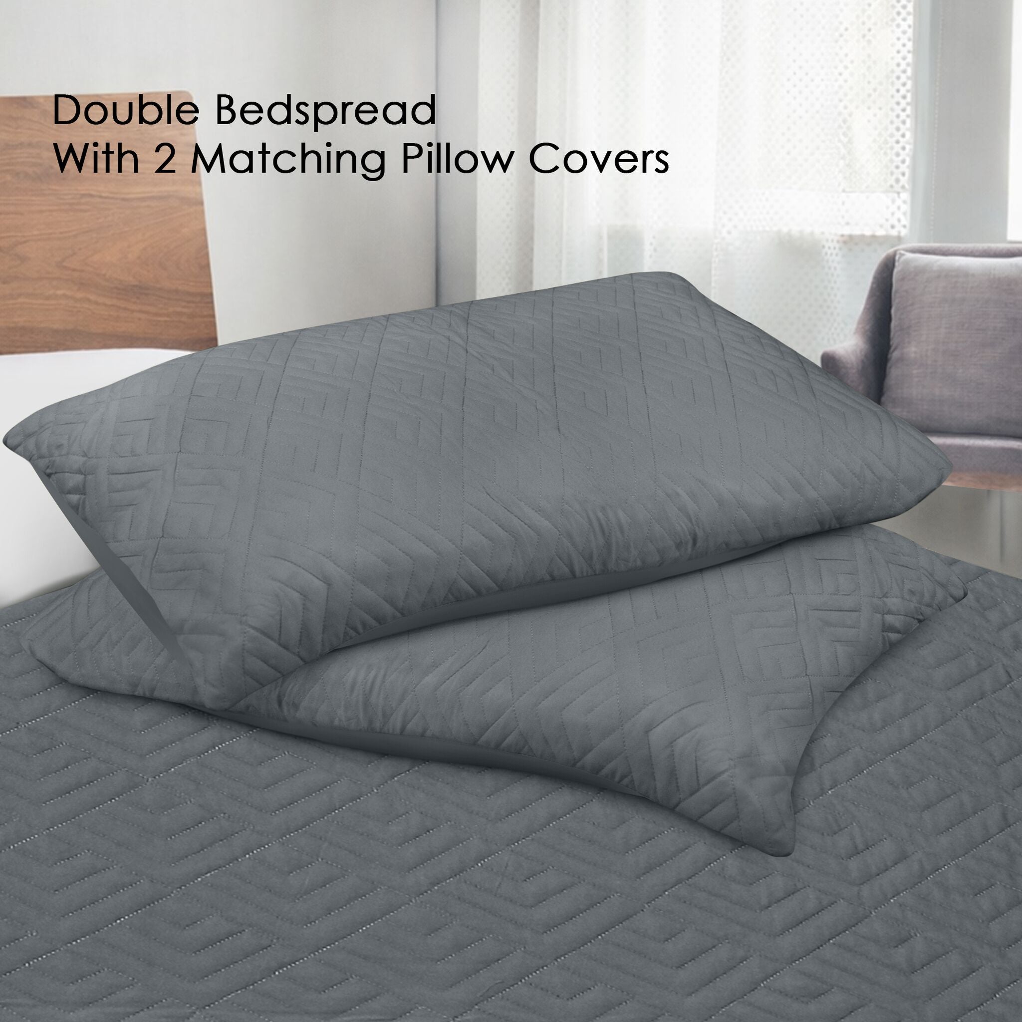 Plush Bedspread Smoke Pearl - Image 7