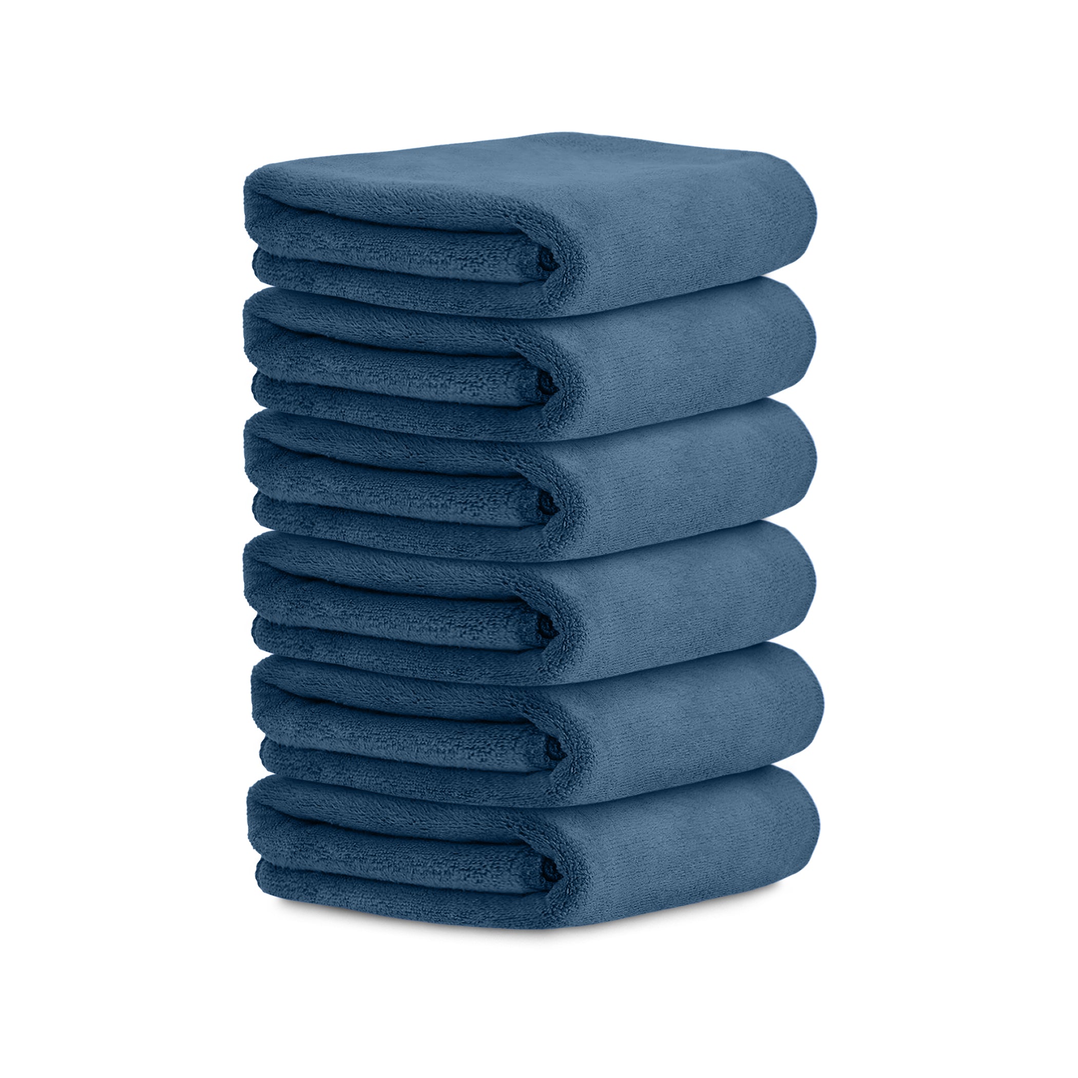 HOUSSE Microfiber Face Towels | Ultra Absorbent, Odour-Free, Quick Dry 450 GSM Face Towel for Home, Gym, Travel, Running and Personal Use | 30x30 cm | Set of 4 in One Colour (Indian Teal, Pack of 4)