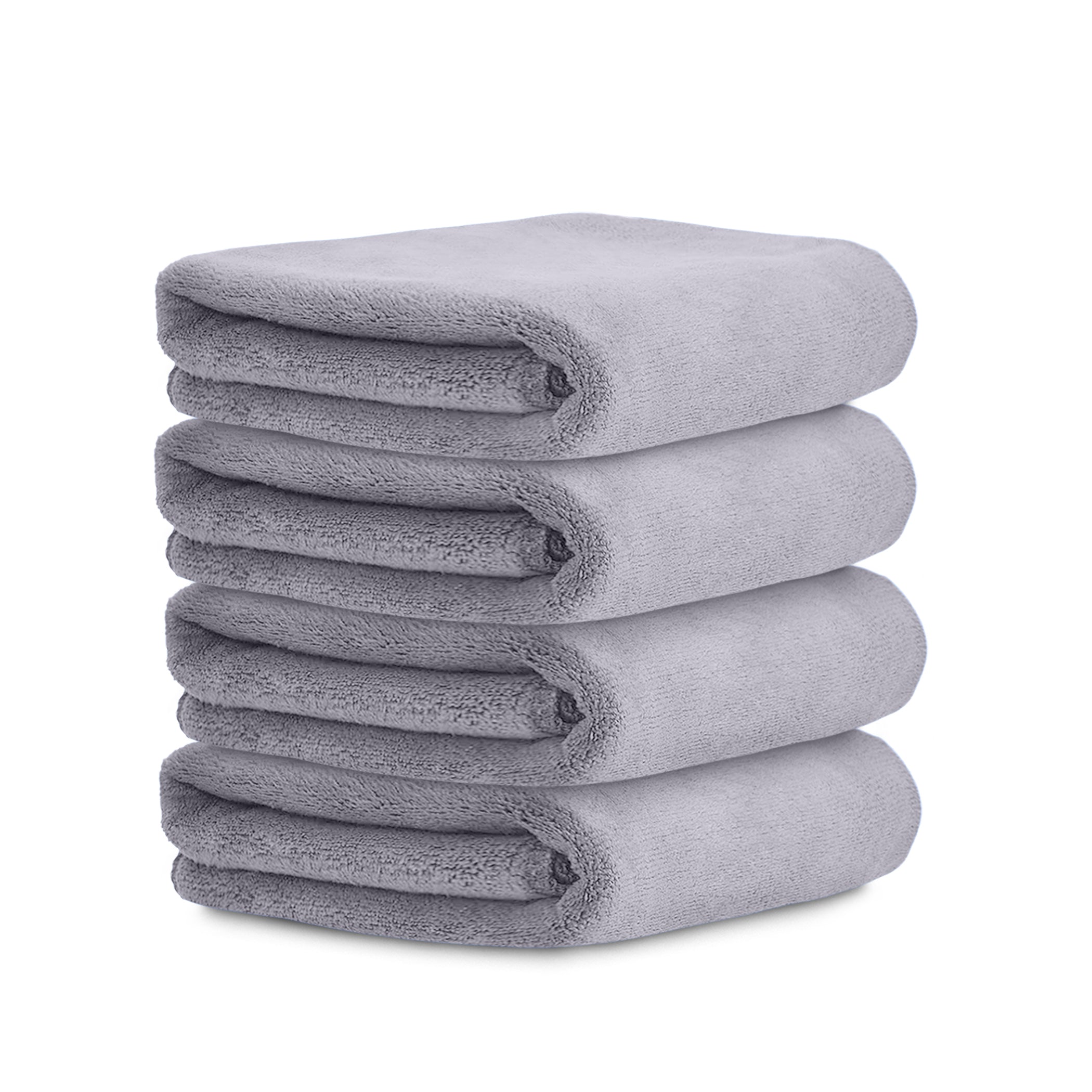 HOUSSE Microfiber Face Towels | Ultra Absorbent, Odour-Free, Quick Dry 450 GSM Face Towel for Home, Gym, Travel, Running and Personal Use | 30x30 cm | Set of 4 in One Colour (Indian Teal, Pack of 4)