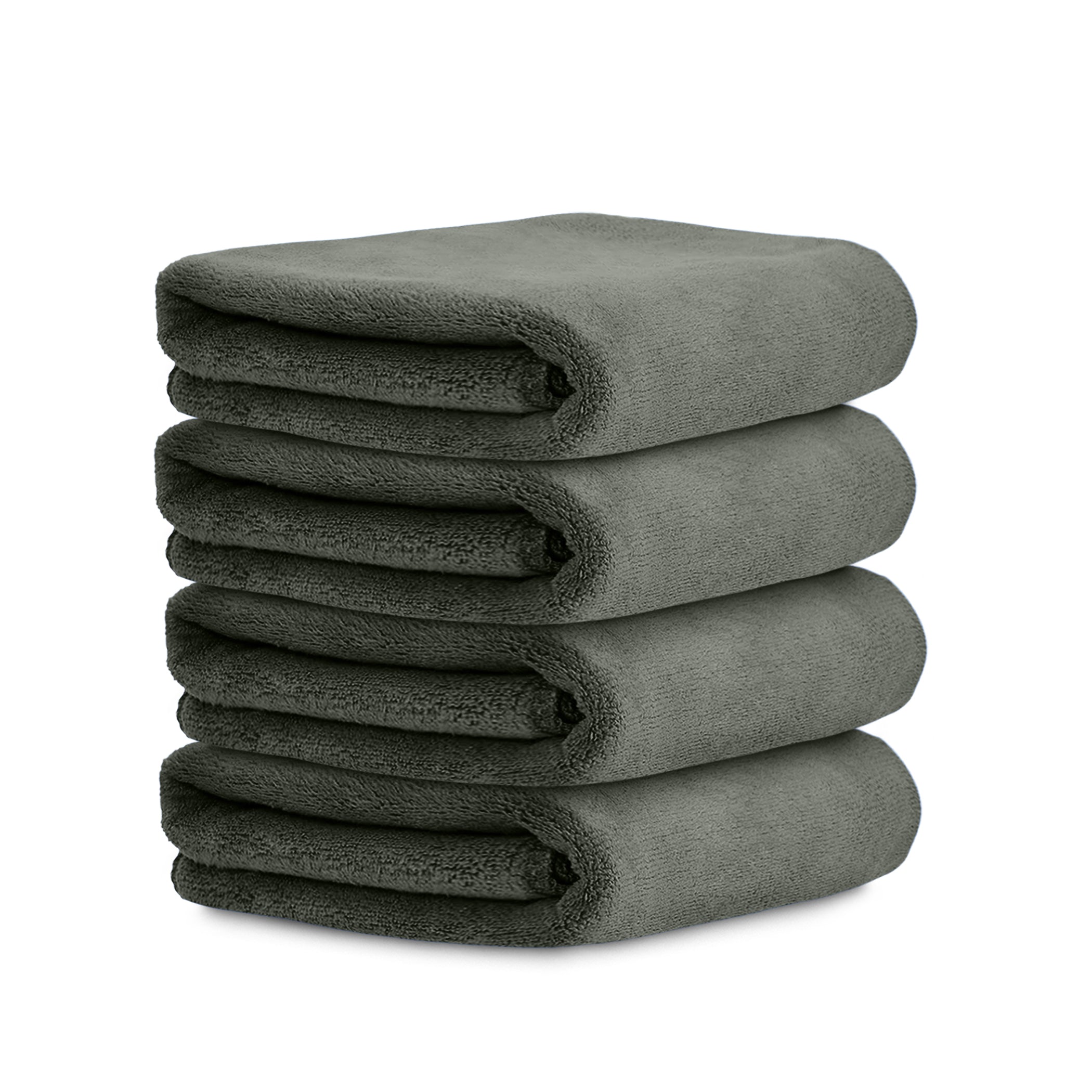 HOUSSE Microfiber Face Towels | Ultra Absorbent, Odour-Free, Quick Dry 450 GSM Face Towel for Home, Gym, Travel, Running and Personal Use | 30x30 cm | Set of 4 in One Colour (Indian Teal, Pack of 4)