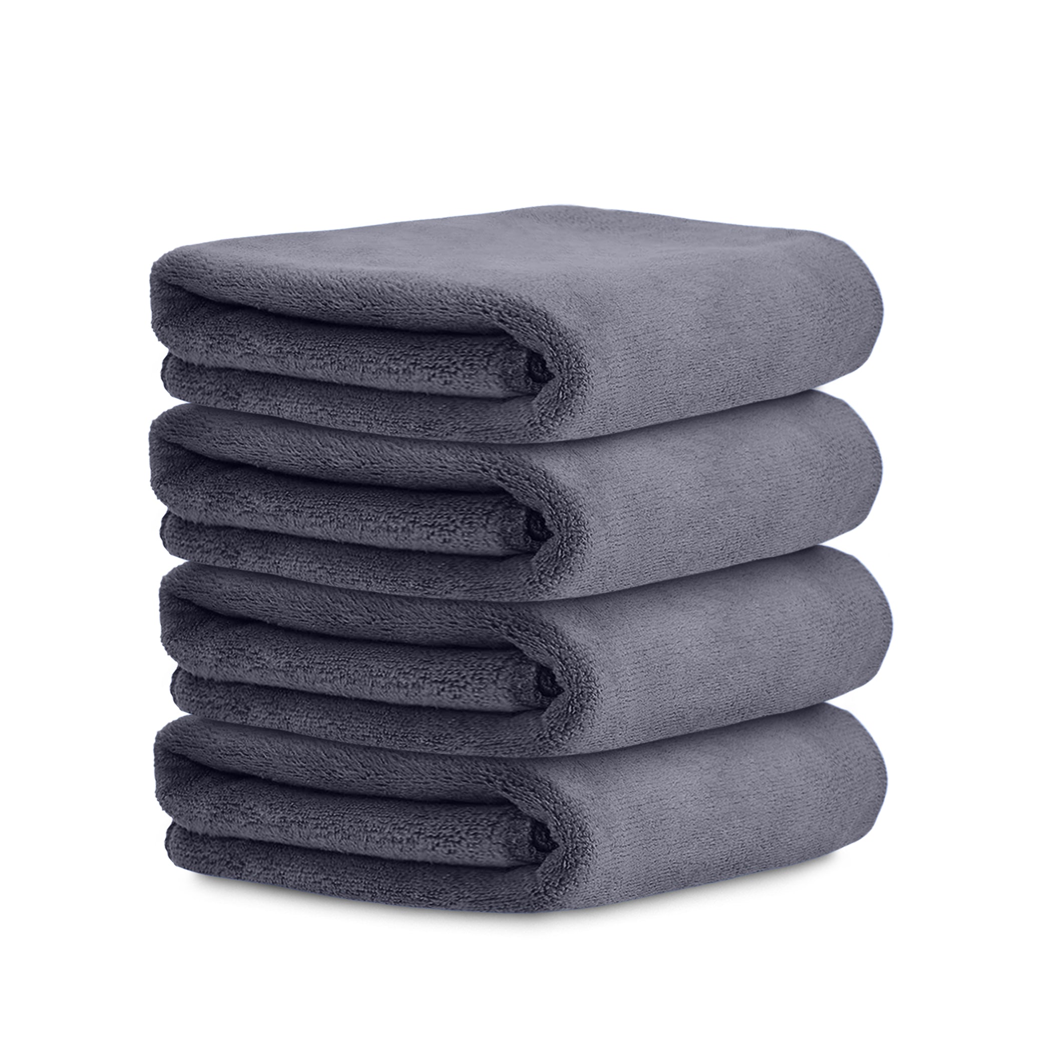 HOUSSE Microfiber Face Towels | Ultra Absorbent, Odour-Free, Quick Dry 450 GSM Face Towel for Home, Gym, Travel, Running and Personal Use | 30x30 cm | Set of 4 in One Colour (Indian Teal, Pack of 4)
