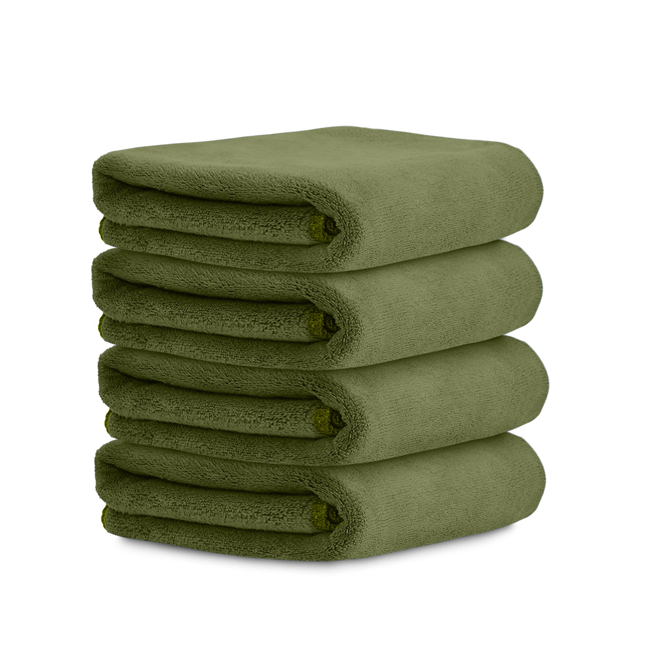 HOUSSE Microfiber Face Towels | Ultra Absorbent, Odour-Free, Quick Dry 450 GSM Face Towel for Home, Gym, Travel, Running and Personal Use | 30x30 cm | Set of 4 in One Colour (Indian Teal, Pack of 4)