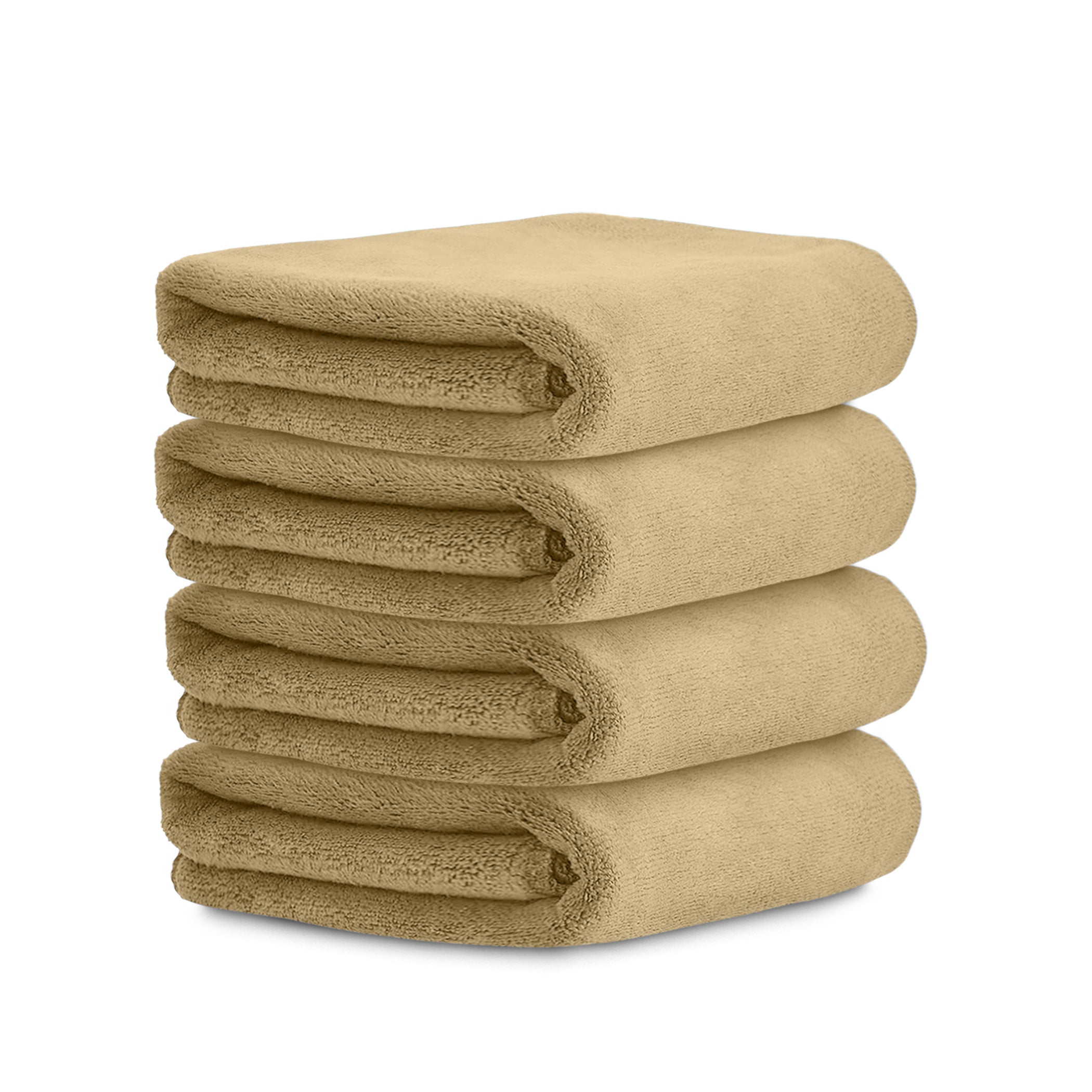 HOUSSE Microfiber Face Towels | Ultra Absorbent, Odour-Free, Quick Dry 450 GSM Face Towel for Home, Gym, Travel, Running and Personal Use | 30x30 cm | Set of 4 in One Colour (Indian Teal, Pack of 4)