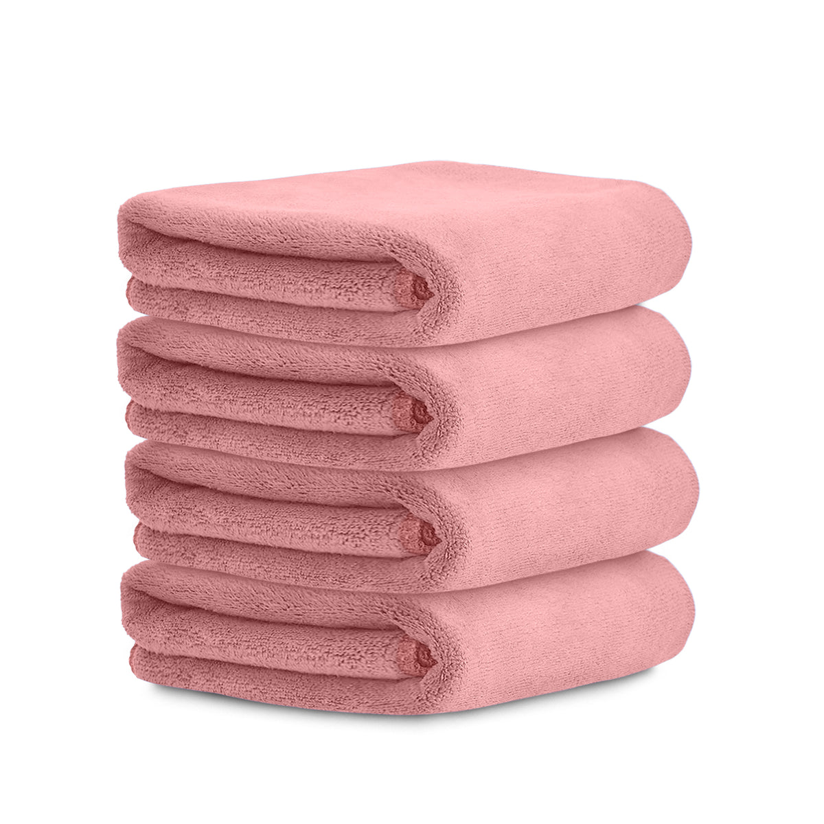 HOUSSE Microfiber Face Towels | Ultra Absorbent, Odour-Free, Quick Dry 450 GSM Face Towel for Home, Gym, Travel, Running and Personal Use | 30x30 cm | Set of 4 in One Colour (Indian Teal, Pack of 4)