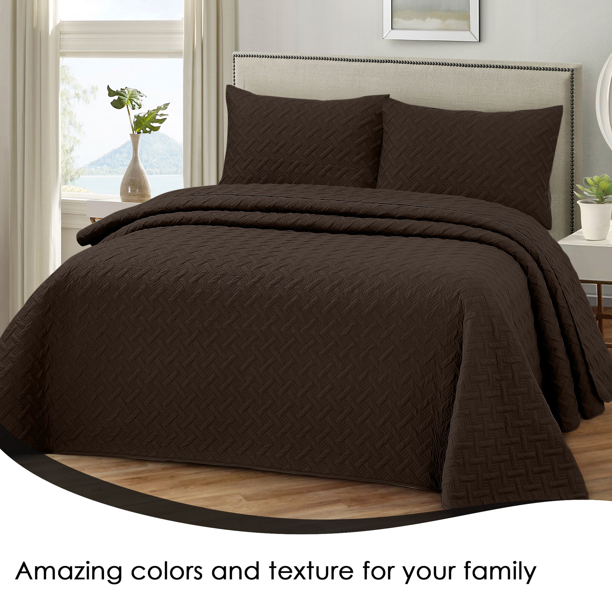 Urbane Bedspread Coffee - Image 4