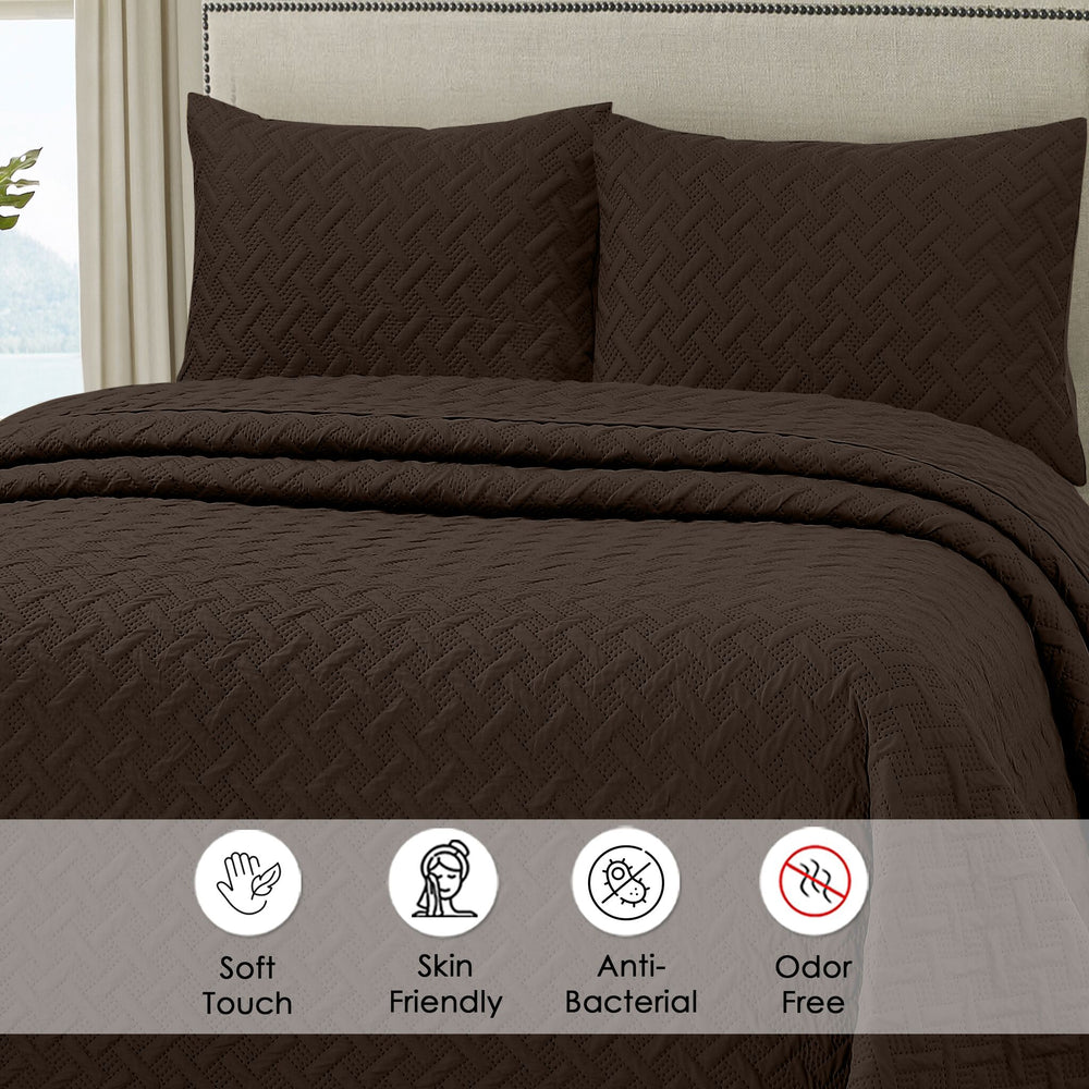 Urbane Bedspread Coffee - Image 5