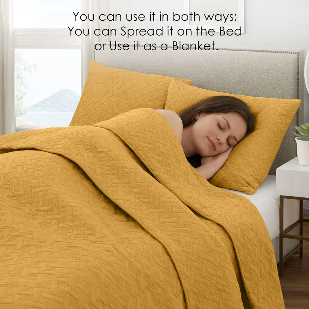 Urbane Bedspread Honey Dew - Image 8