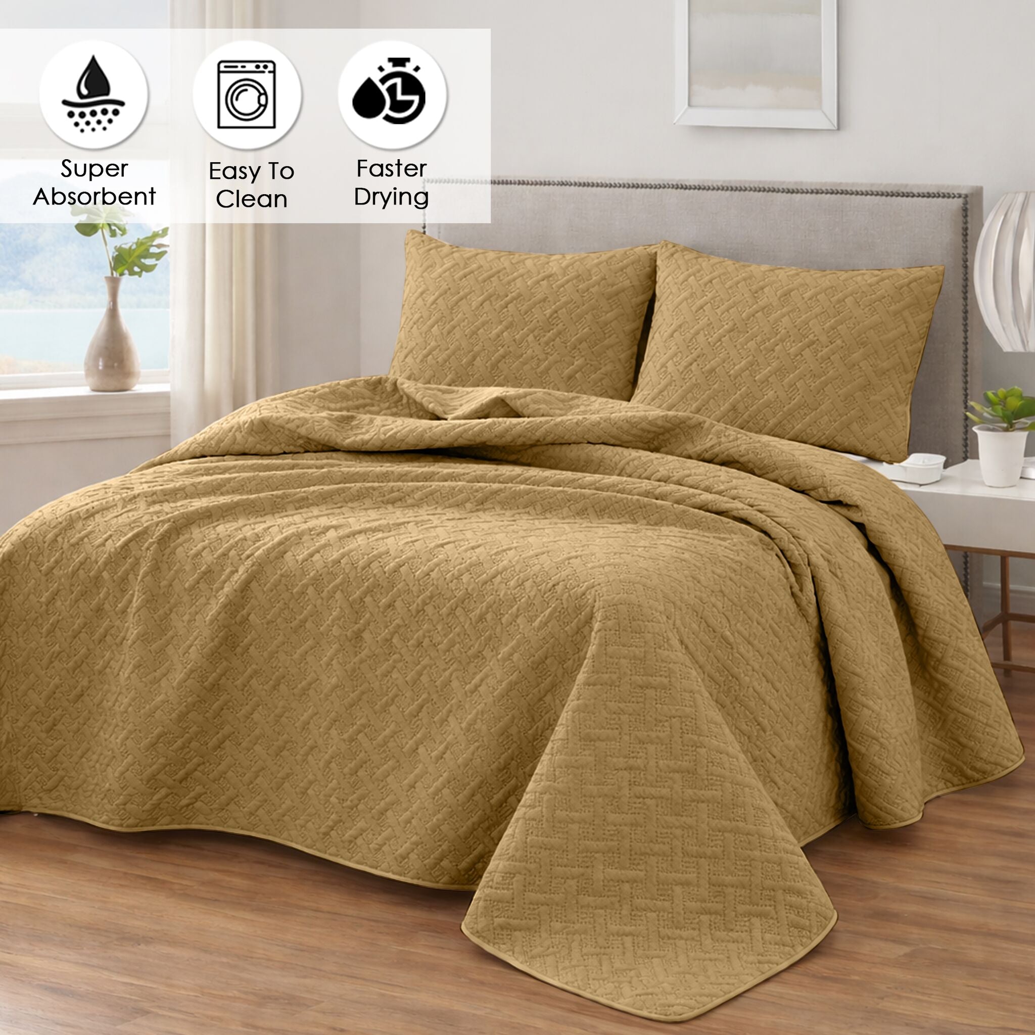Urbane Bedspread New Wheat - Image 6